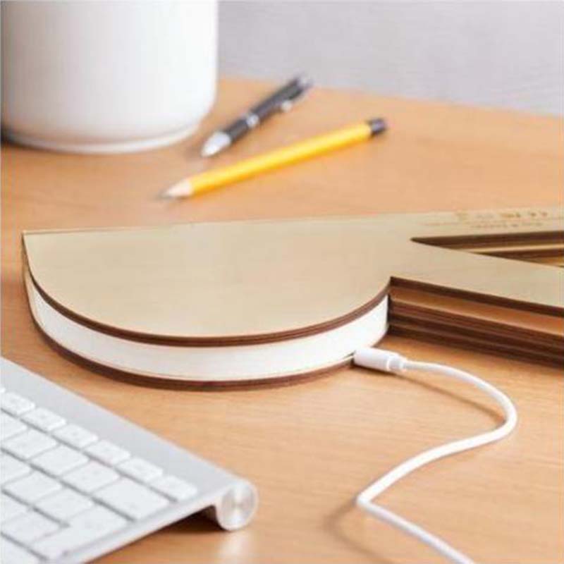 R Space Lamp - Maple